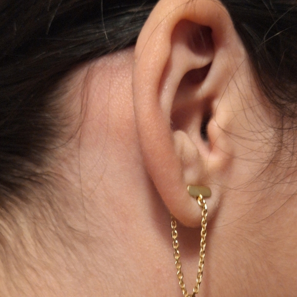 Lucky Brand earrings Horizontal Bar - Picture 8 of 9
